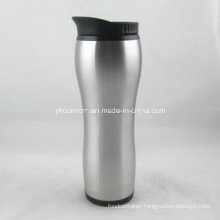 Thermal Coffee Mug with Plastic Lid 16oz